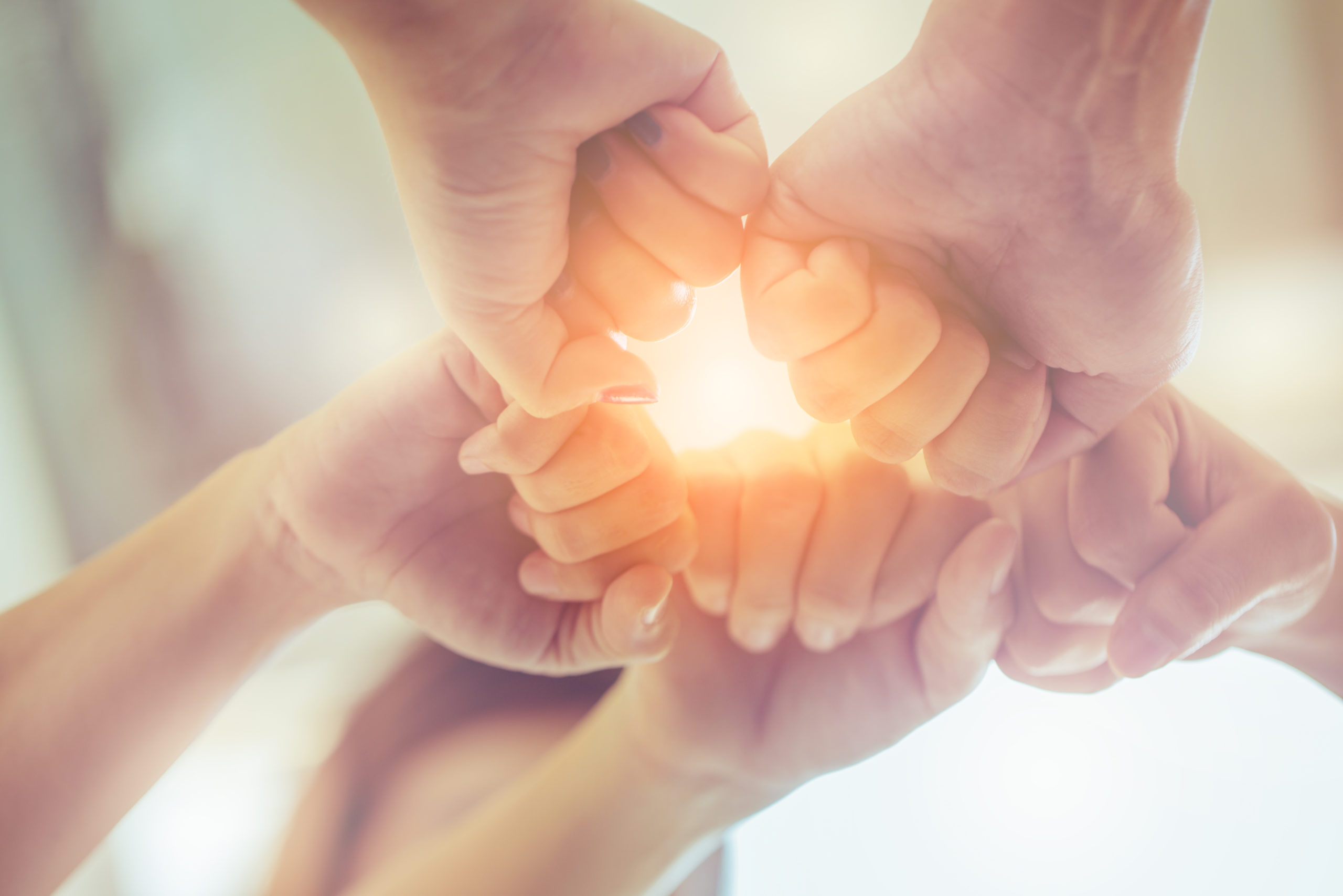 power of successful teamwork hand bump together business ideas c