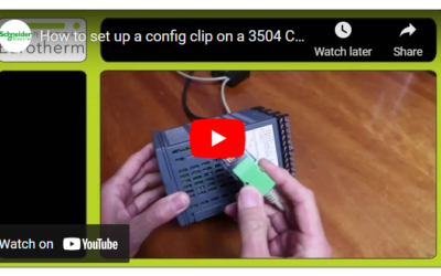 How to set up a configuration clip on a Eurotherm 3504 Controller