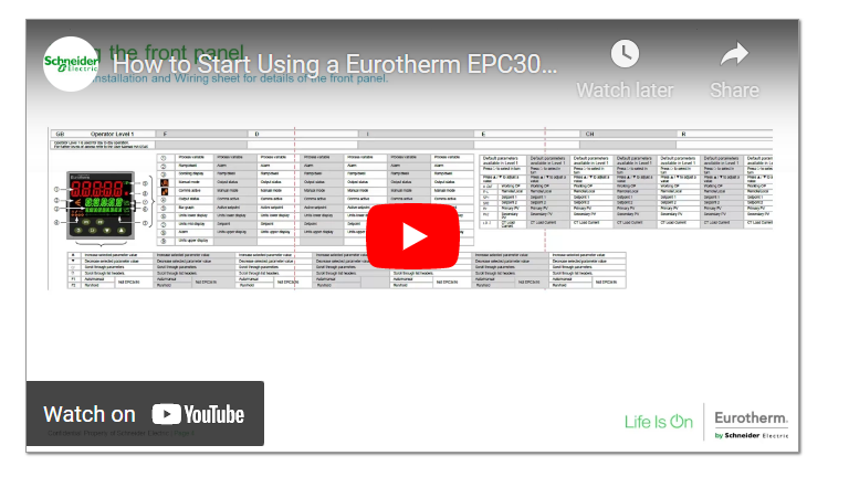 How to: Start Using a Eurotherm EPC3000