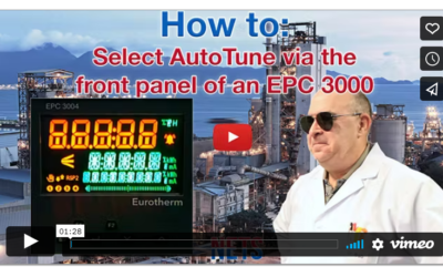 How to: Select Auto-Tune via the Front Panel of an EPC3000