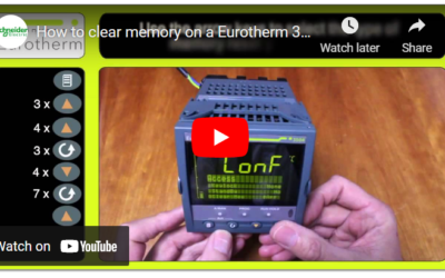 How to clear memory on a Eurotherm 3504 Controller