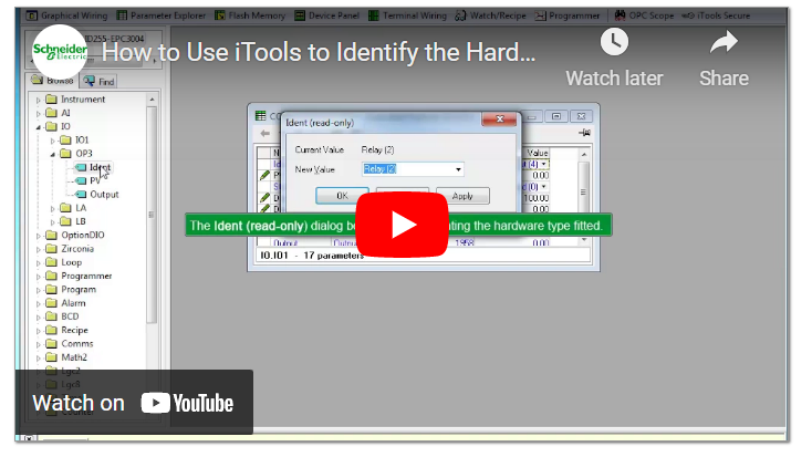 How to Use iTools to Identify the Hardware Modules Connected to a Eurotherm EPC3000