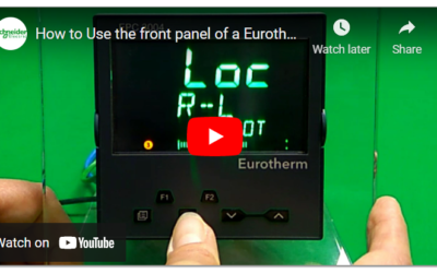How to Use the front panel of a Eurotherm EPC3000
