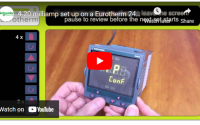 4-20 milliamp set up on a Eurotherm 2404 controller
