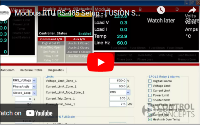 Modbus RTU RS-485 Setup – FUSION SCR Power Controller