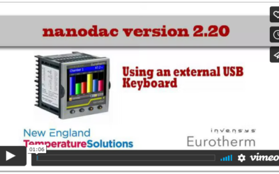 Using a USB Keyboard with the Eurotherm Nanodac