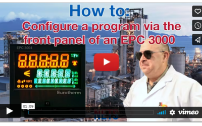 How to: Configure a Program via the Front Panel of an EPC 3000
