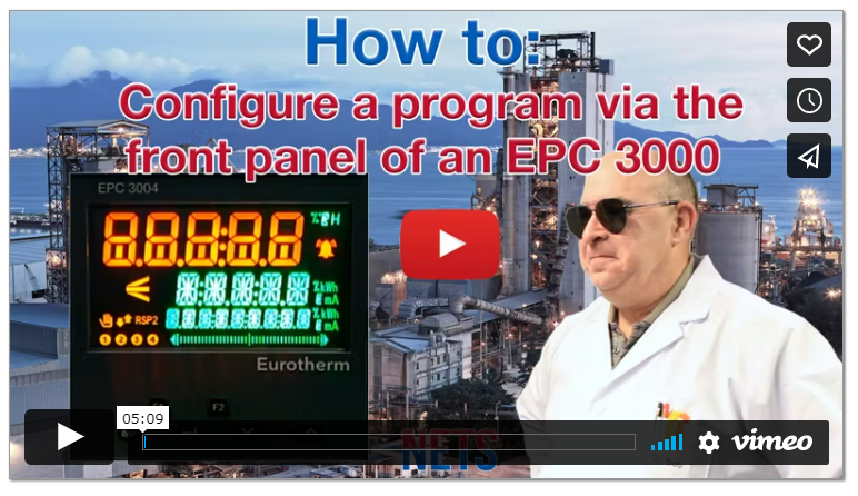 How to: Configure a Program via the Front Panel of an EPC3000