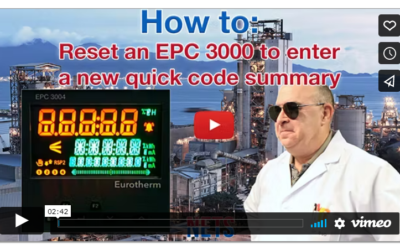 How to: Reset an EPC3000 to enter a new quick code summary