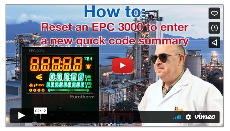 How to: Reset an EPC 3000 to enter a new quick code summary