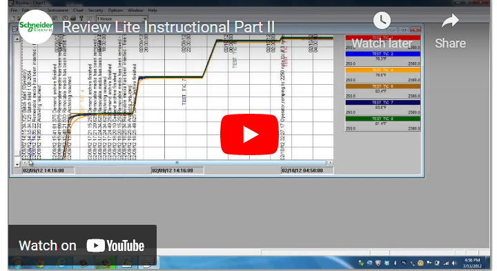 How to use Eurotherm Review Lite Software Part 2
