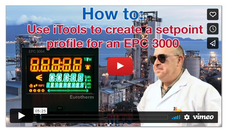 How to: Use iTools to Create a Setpoint Profile for an EPC3000