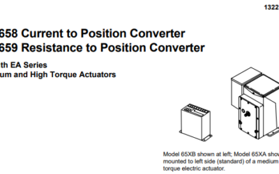 Eurotherm 658a and 659 Current to Position Converter Manual