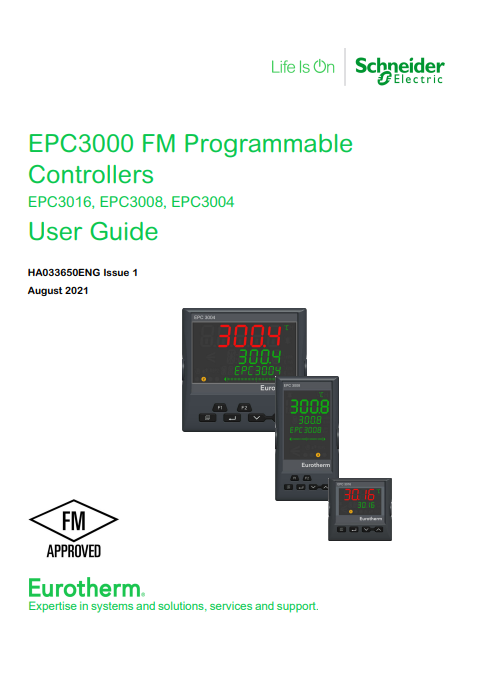 Eurotherm EPC3000 FM User Guide Book