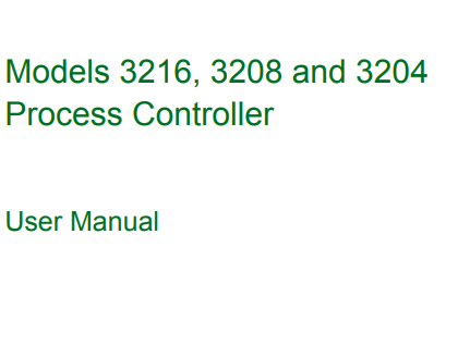 Eurotherm 3200 Series Temperature/Process Controller Manual