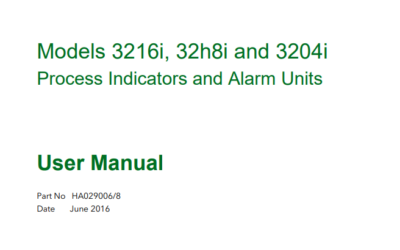 Eurotherm 3216 Manual