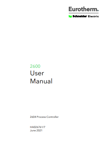 Eurotherm 2604 Process Controller User Manual