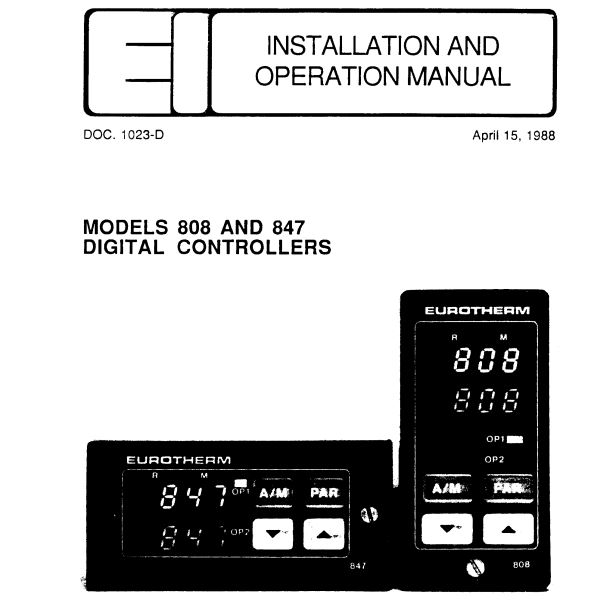 Eurotherm 808 Manual